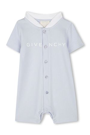 Light blue cotton romper GIVENCHY KIDS | H30603771